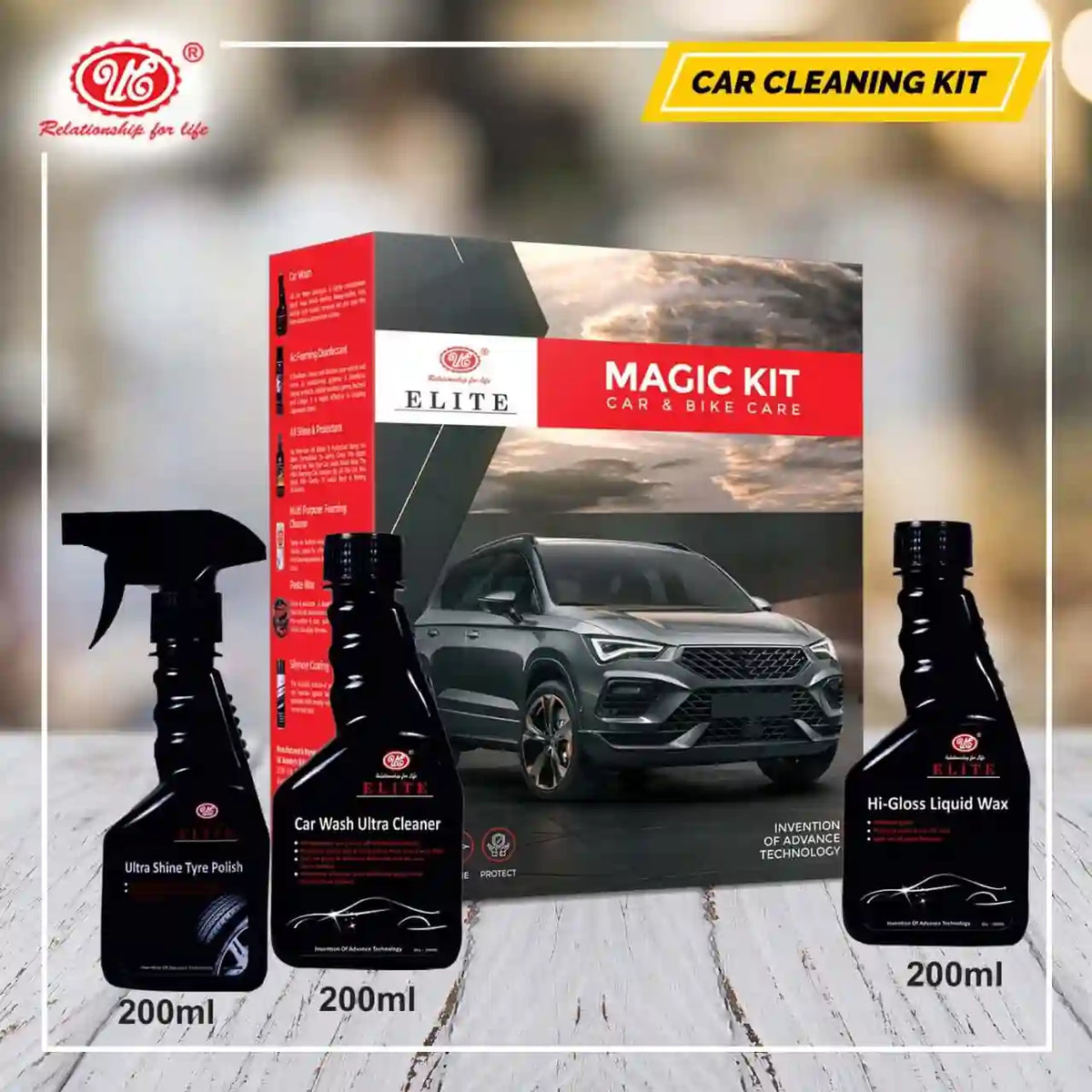 Goodyear Car Cleaning Kit Interior Exterior Wash Wax Polish Tyres Whee –  Thinkprice Online Store