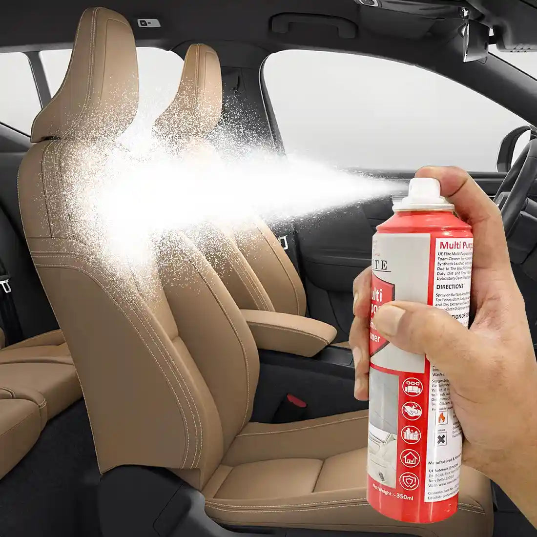 Car Seat Cleaner Couch Cleaner For Fabric Foam Cleaner 200ml Multi